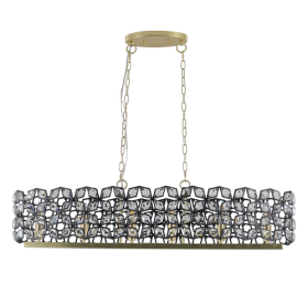 Modern Champagne Gold Oval Crystal Chandelier Unusable Platform - Temu