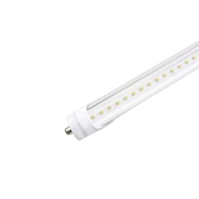 ZELL | LED T8 Tube | 60 Watt | 7800 Lumens | 6500K | 100V-277V | 8ft | Clear Lens | Double Ended Power | ETL Listed | Pack of 4