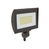 HILO | LED Flood Light | 100 Watt | 11000 Lumens | 5000K | 120V | Knuckle Mount | DOB | Bronze Housing | IP65 | UL Listed