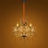 5 Lights Crystal Chandelier Light Fixture Crystal Ceiling Lamp With K9 Crystal