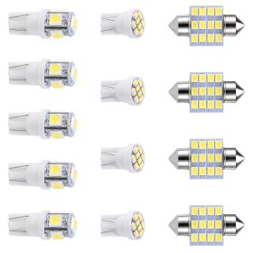 13Pcs T10 31mm Festoon LED Light Bulb Interior Dome Map LED Lights License Plate Trunk Side Positioning Lights