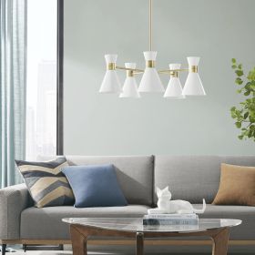 5-Light Metal Chandelier