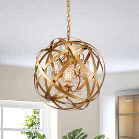 Verite 19 Inch Matte Gold With 1 Light Chandelier