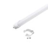 ZELL | LED T8 Tube | 60 Watt | 7800 Lumens | 5000K | 100V-277V | 8ft | Frosted Lens | Double Ended Power | ETL & DLC Listed | Pack of 4