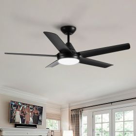 48" YUHAO Modern Contemporary LED Ceiling Fan with Remote Control