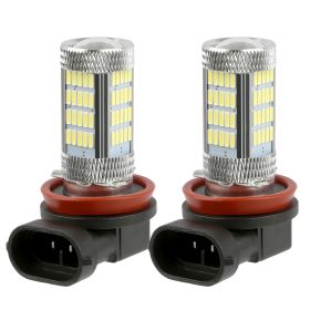 2PCS 800lm H8/H9/ H11 LED Fog DRL Light Bulb IP65 Water-Resistant 360° Beam Angle 6000K White