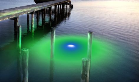 Mega-Watt Iris Underwater LED Lighting System (Color: Blue/Green, Power Cord Size: 40 Feet)